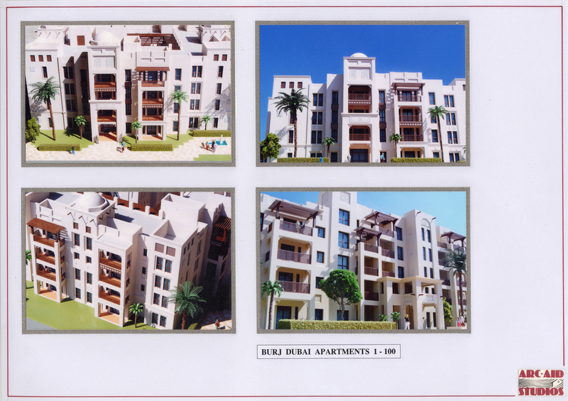 Burj-apartments-model-building